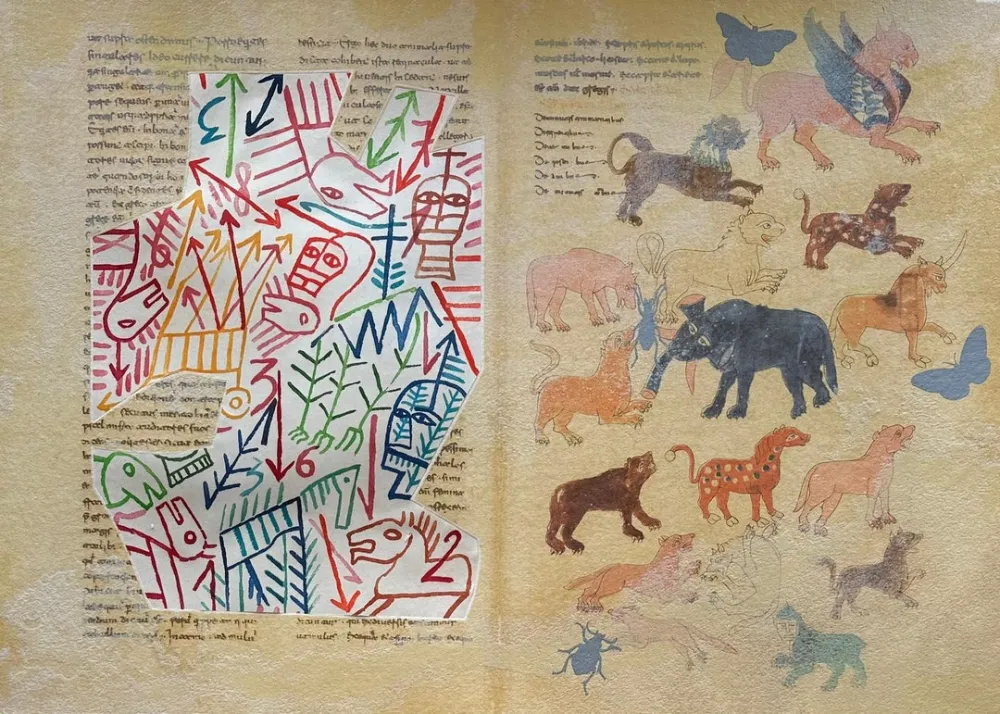 Zeefdruk Paladino - De Universo due 