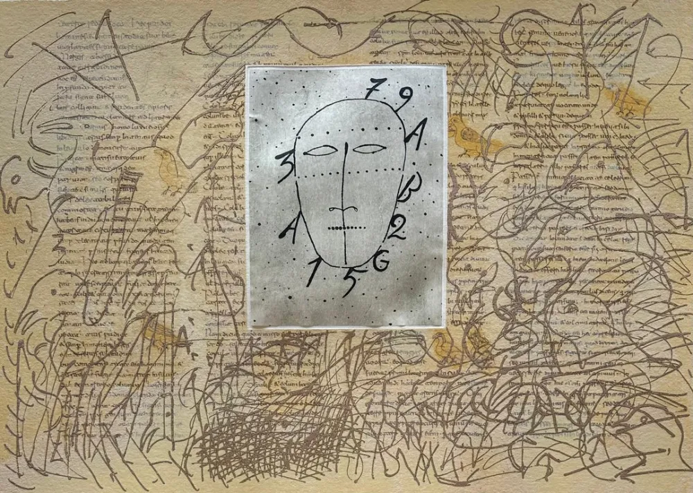 Zeefdruk Paladino - De Universo quattro