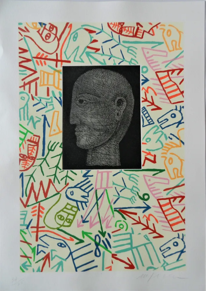 Houtsnede Paladino - Forme e figure