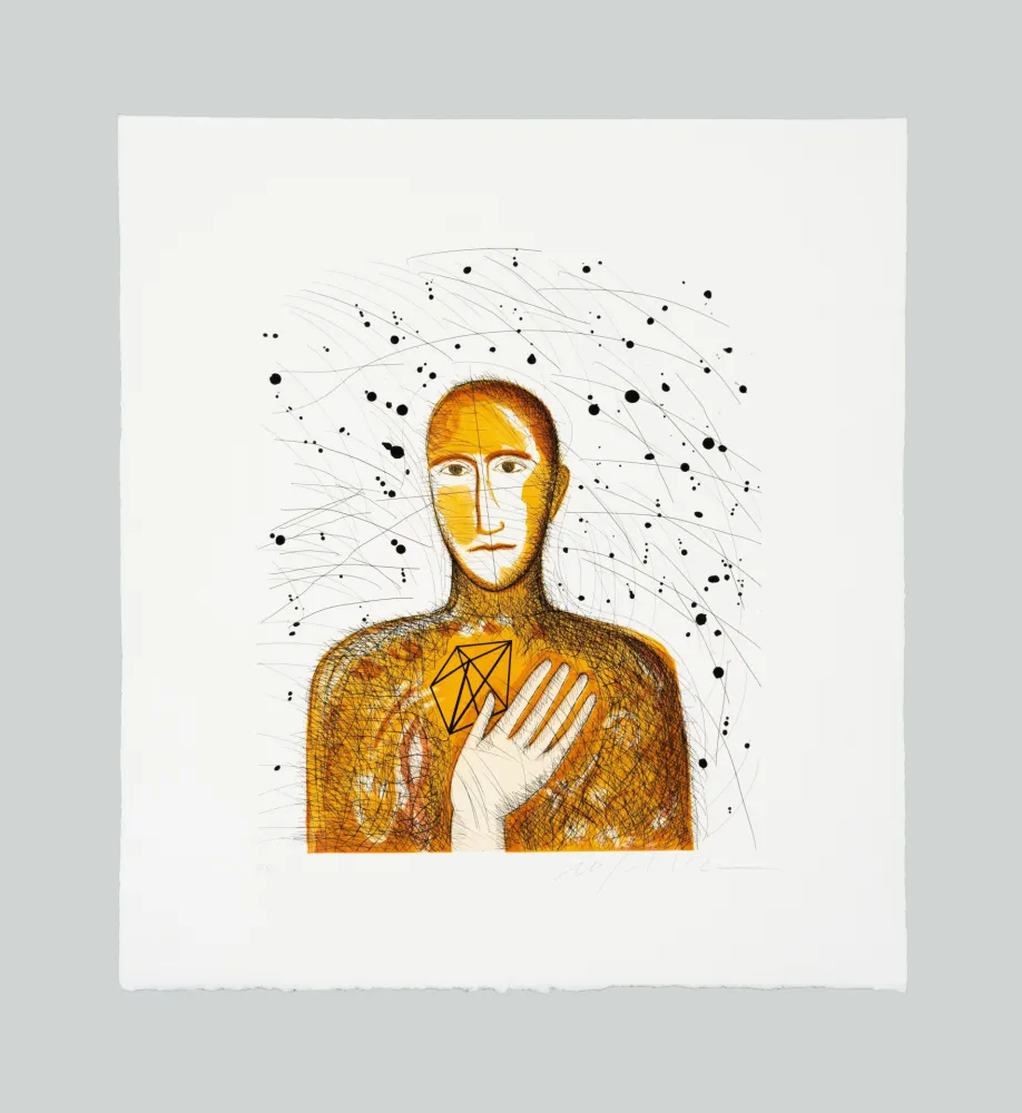 Ets En Aquatint Paladino - Geometrico