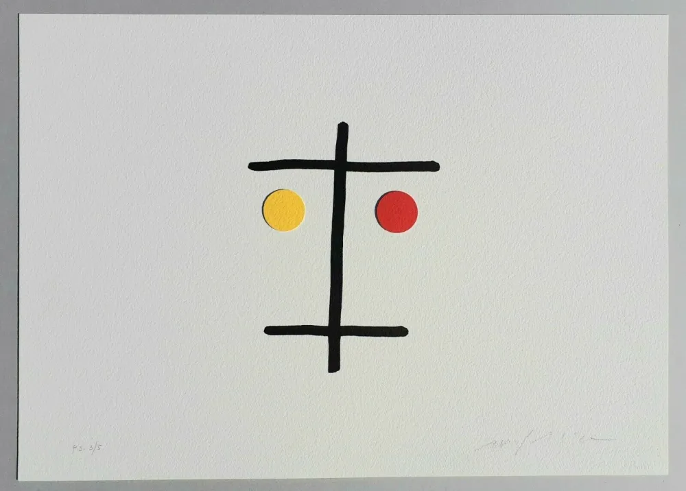 Zeefdruk Paladino - I volti