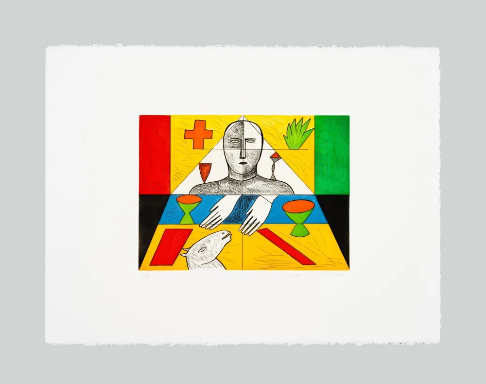 Ets En Aquatint Paladino - Matematico 1