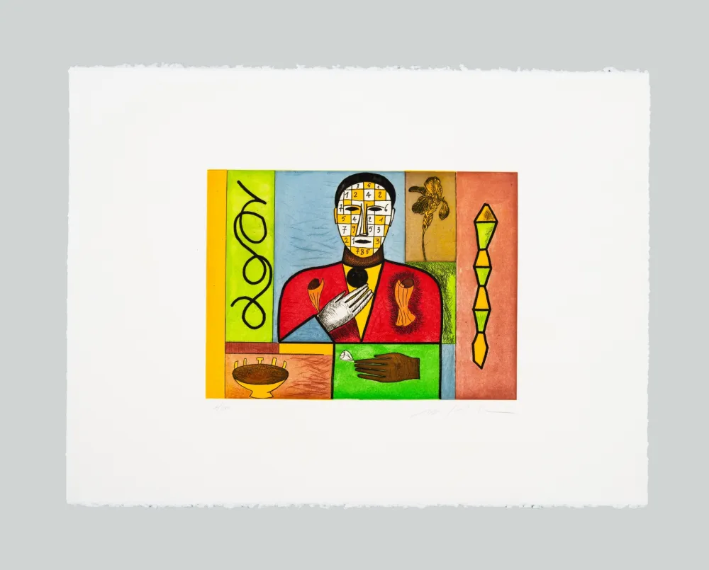 Ets En Aquatint Paladino - Matematico 2