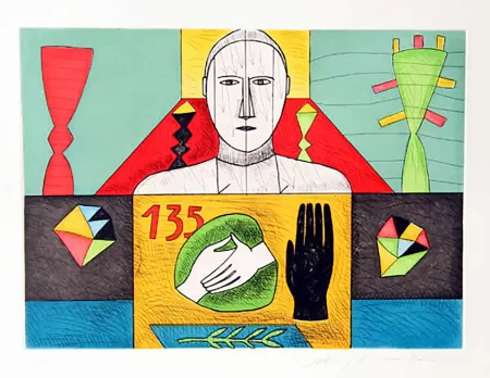 Ets En Aquatint Paladino - Mathematico 3