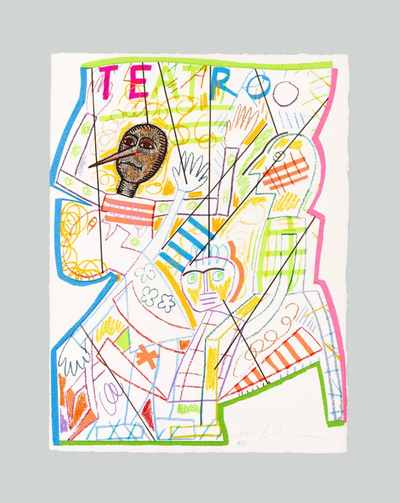 Zeefdruk Paladino - Pinocchio