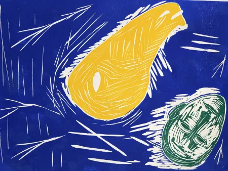 Houtsnede Paladino - Senza titolo