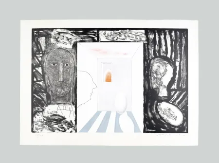 Lithografie Paladino - Senza titolo