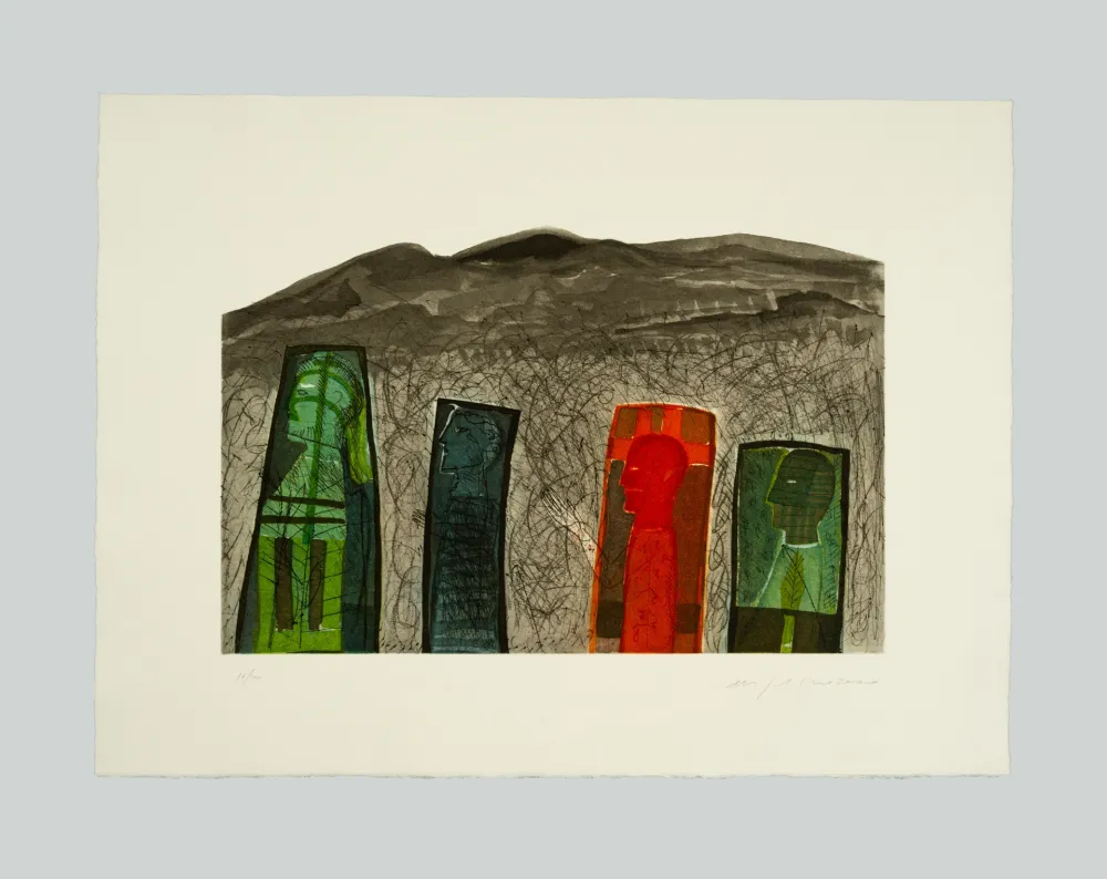 Ets En Aquatint Paladino - Sguardo a destra