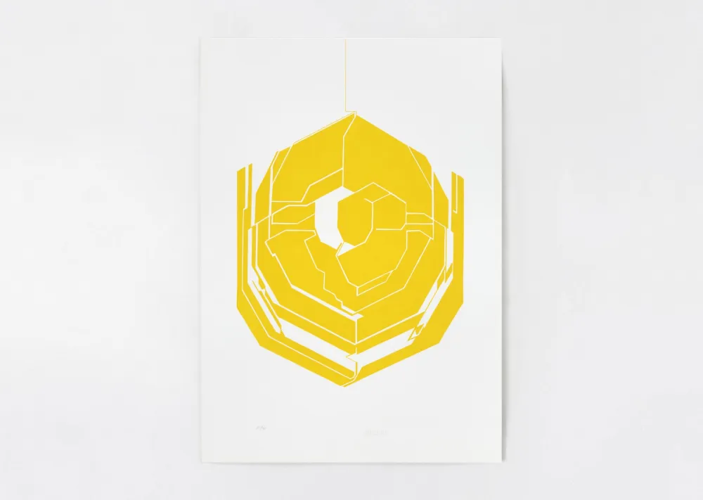 Lithografie Palazuelo - Emblema I (jaune)