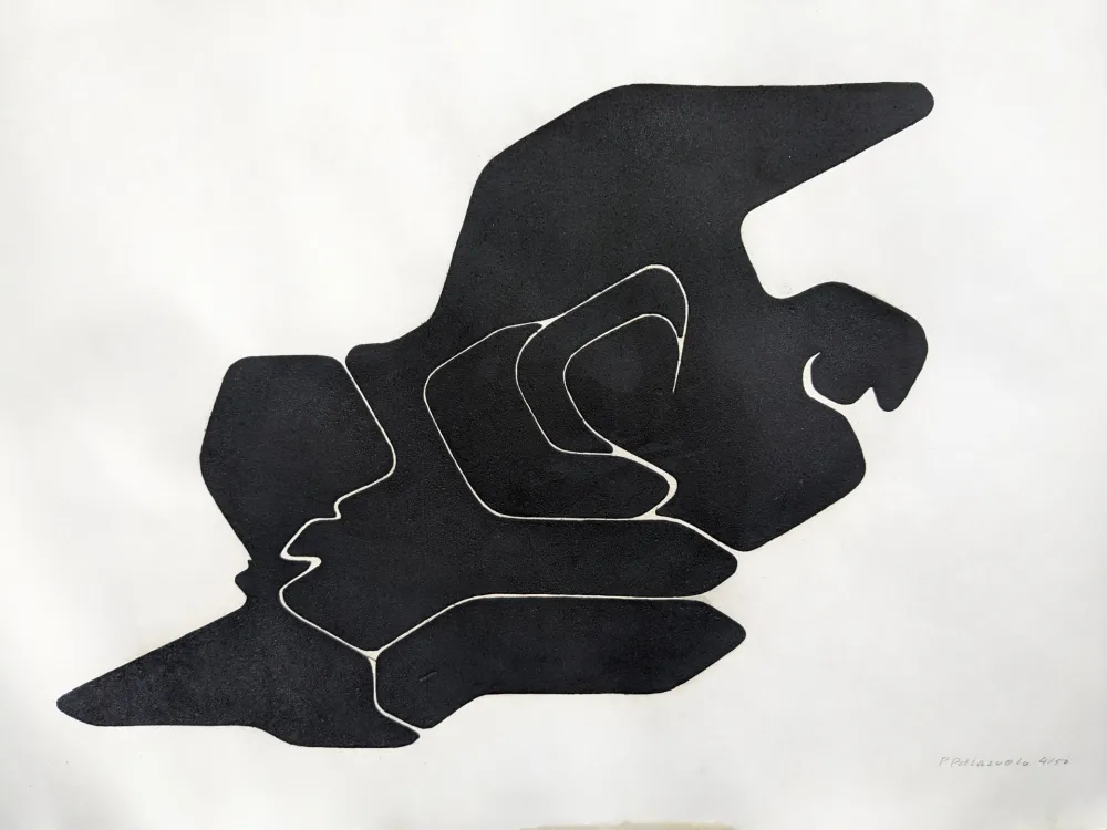 Ets En Aquatint Palazuelo - Sceaux III, Hand-Signed Aquaforte, 1963