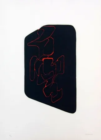 Aquatint Palazuelo - Sceaux IV