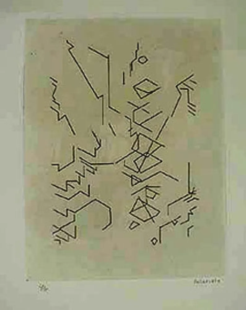 Ets En Aquatint Palazuelo - SCRIPT I