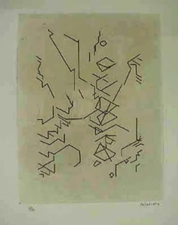 Ets En Aquatint Palazuelo - SCRIPT I