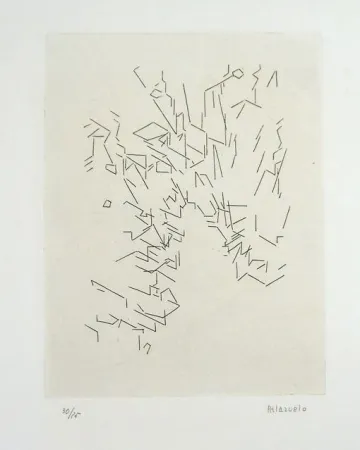 Aquatint Palazuelo - SCRIPT II