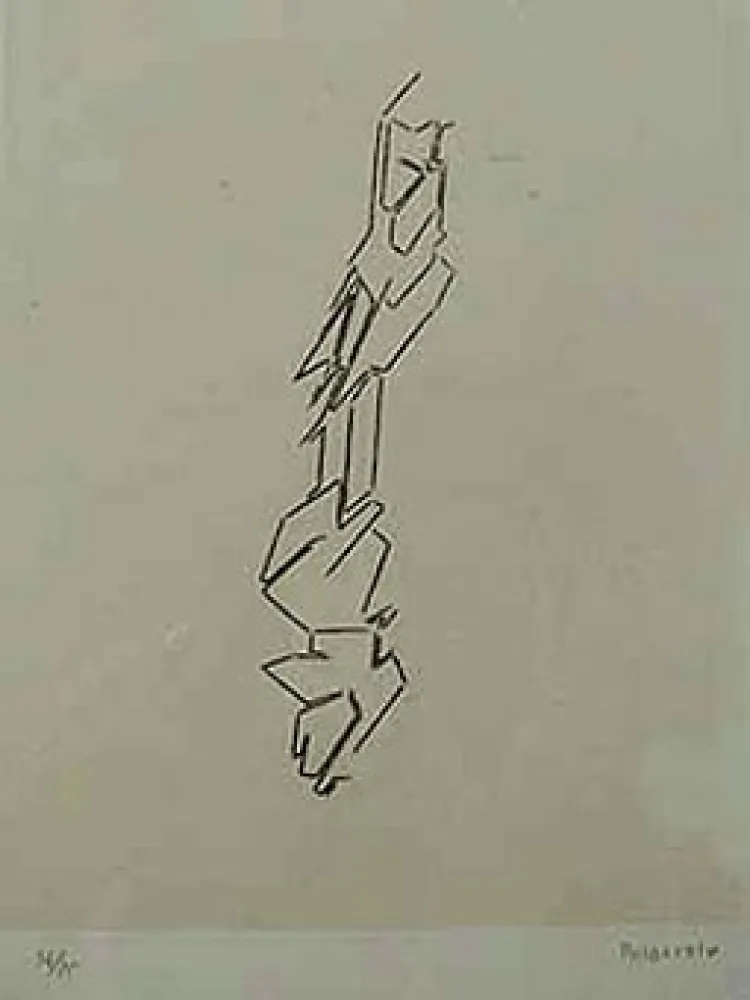 Ets En Aquatint Palazuelo - SCRIPT III