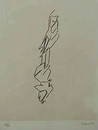 Ets En Aquatint Palazuelo - SCRIPT III