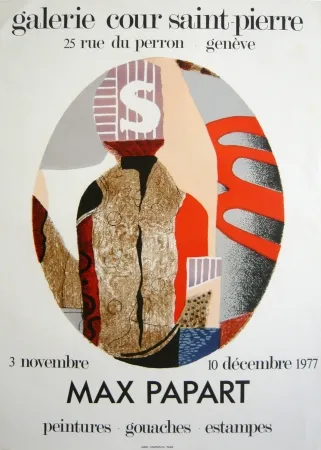 Lithografie Papart - Exposition genvève 1976