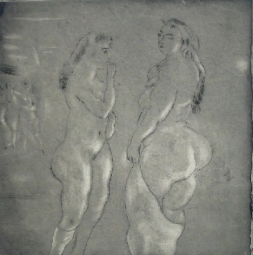 Ets En Aquatint Pascin - Comparaison