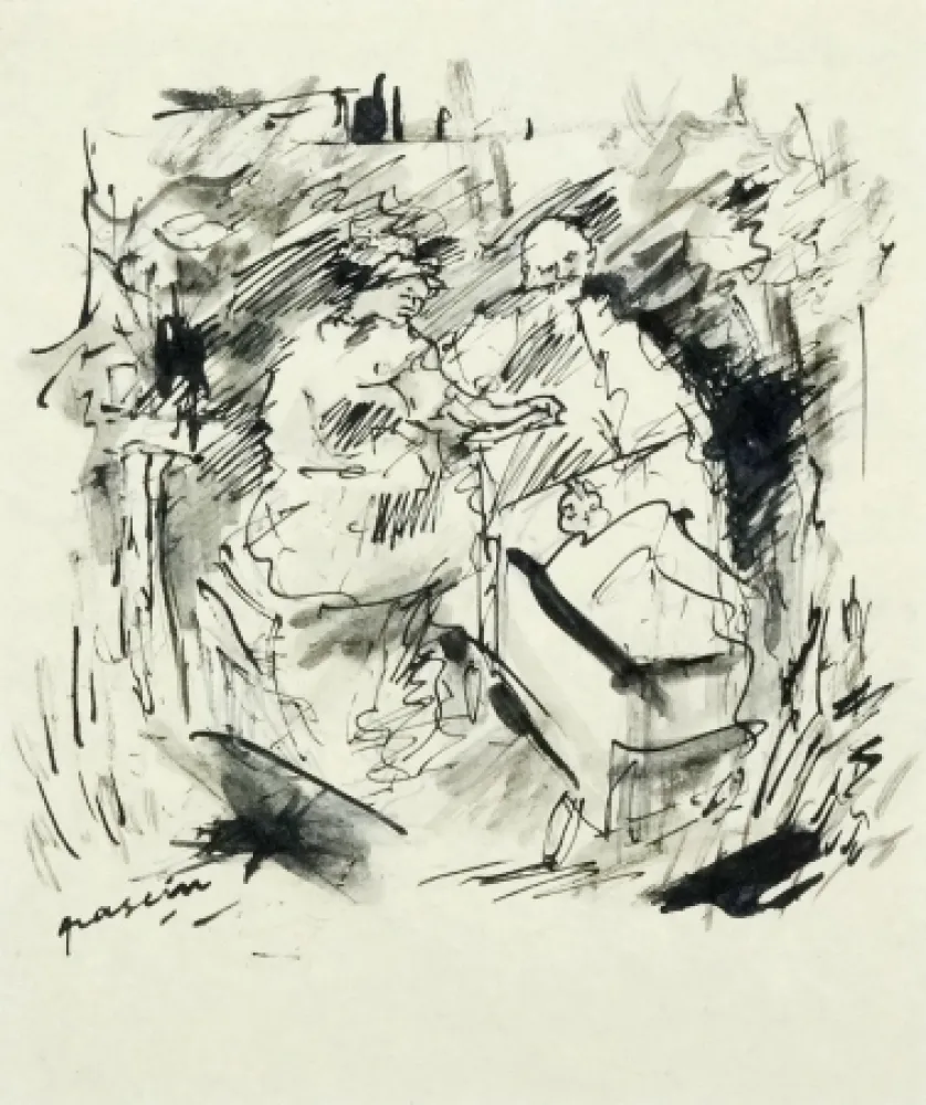 Geen Techniek Pascin - Couple au parc