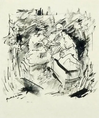 Geen Techniek Pascin - Couple au parc