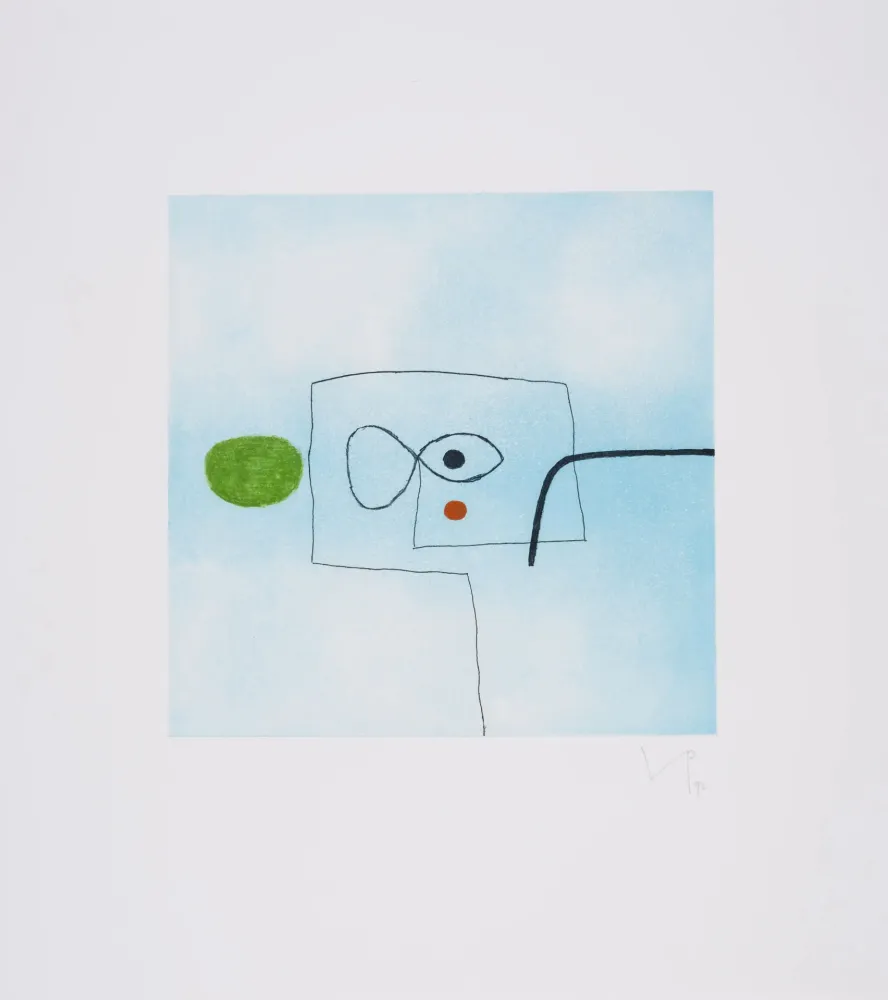 Ets En Aquatint Pasmore - Images on the Wall F, Edition A