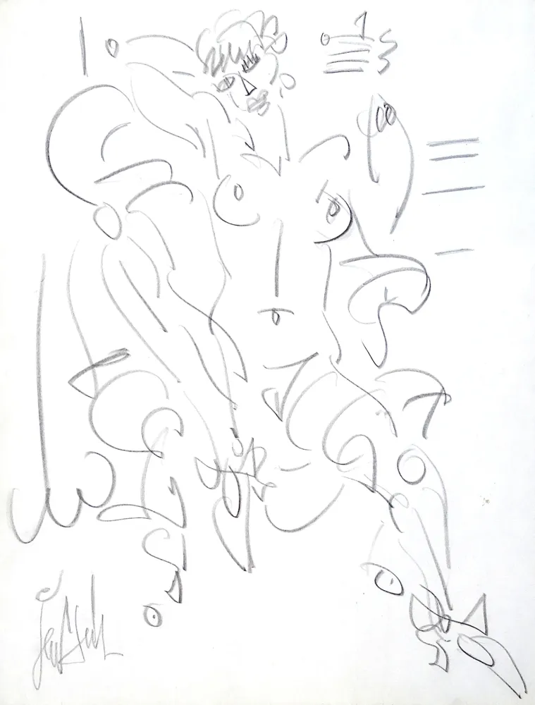 Geen Techniek Paul  - Femme nue assise