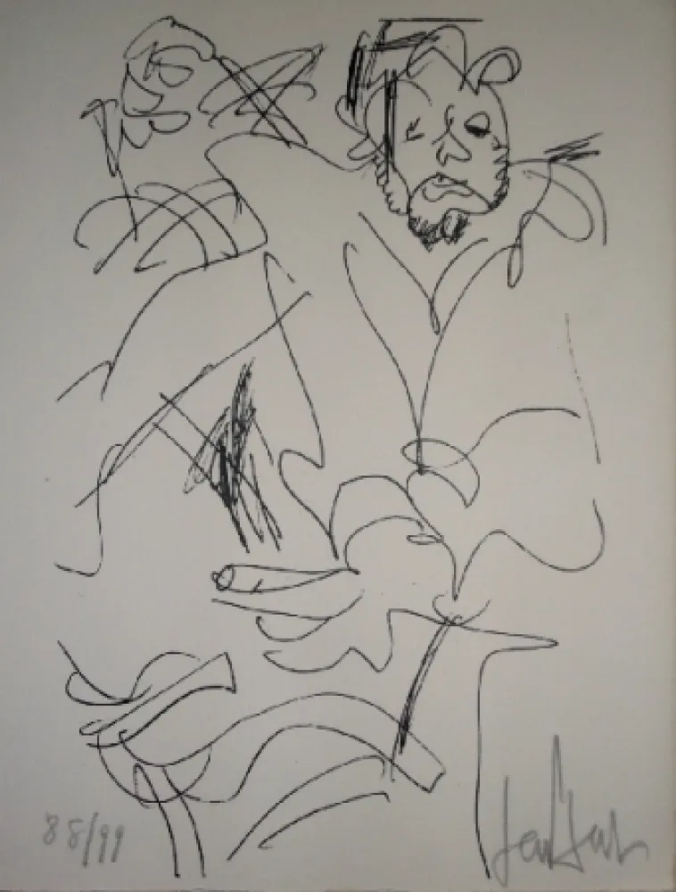 Lithografie Paul  - Le spectateur