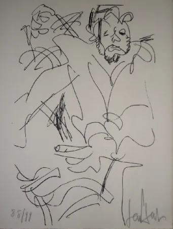 Lithografie Paul  - Le spectateur