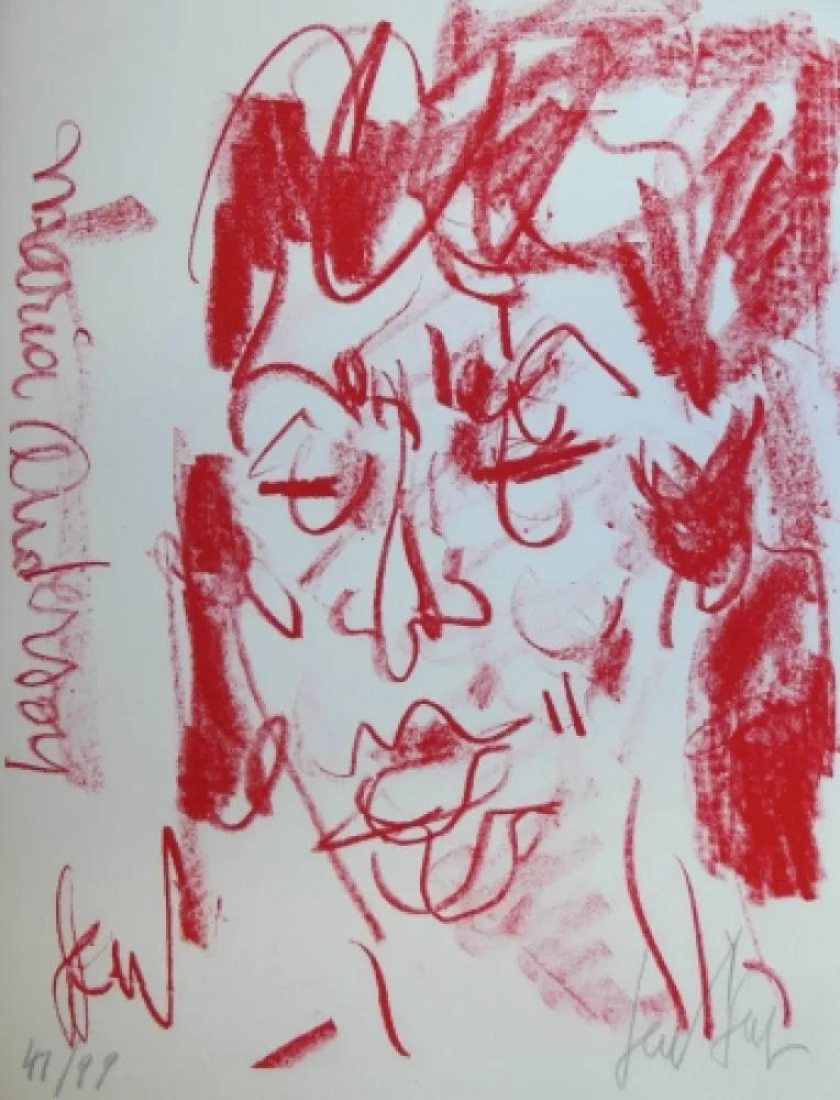 Lithografie Paul  - MARIANE ANDERSON - Portrait - Lithographie Originale / Original Lithograph