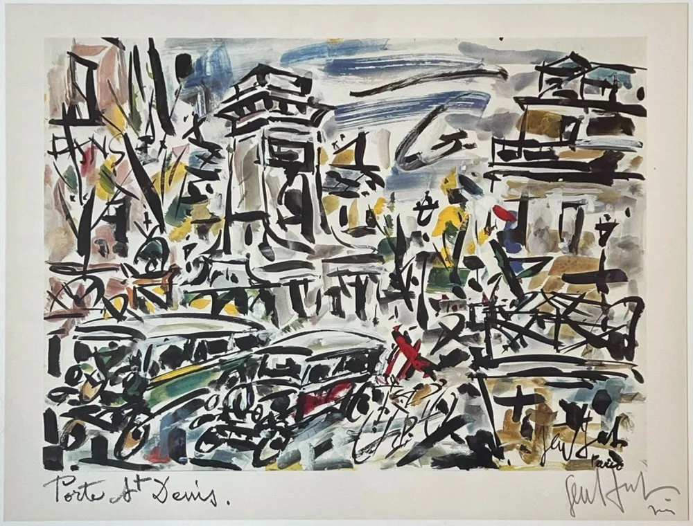 Lithografie Paul  - Porte Saint Denis 