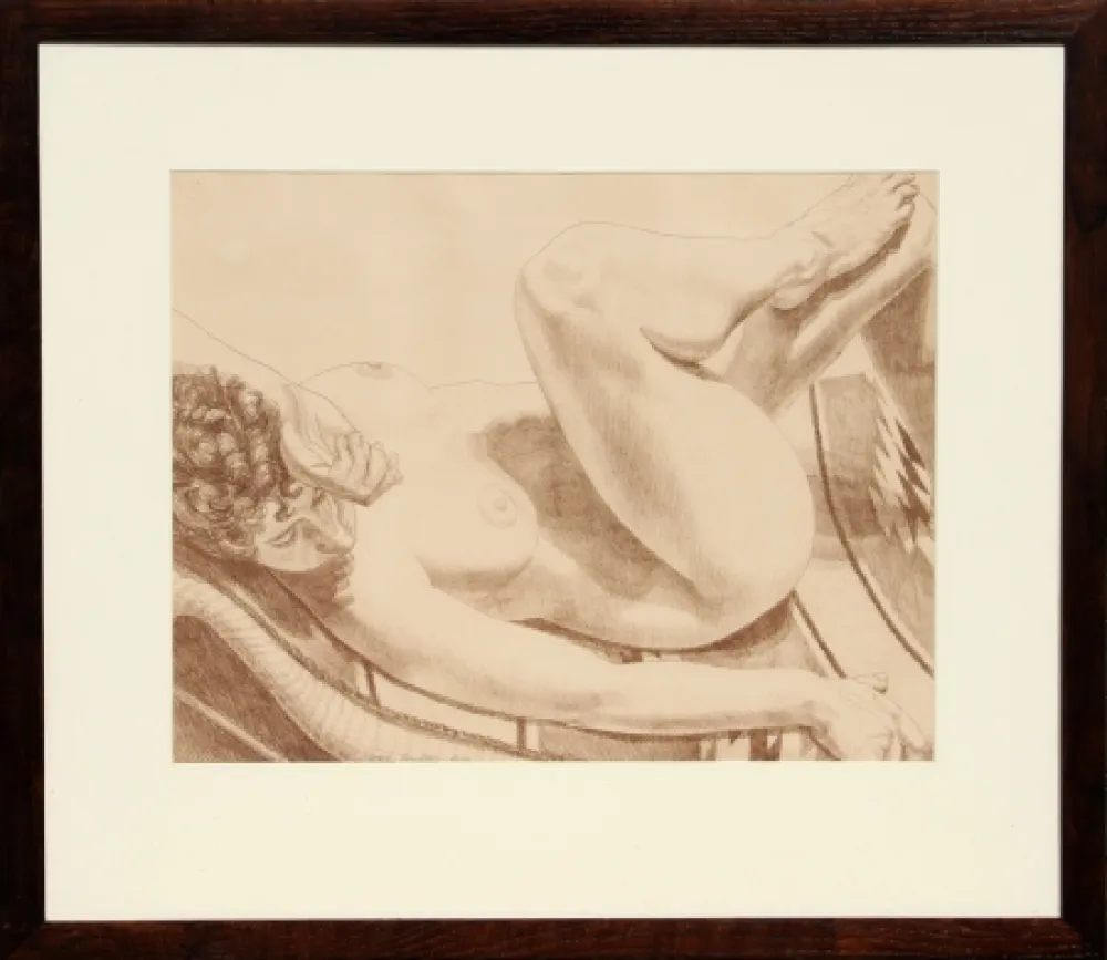 Lithografie Pearlstein - Nude on Chair