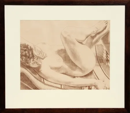 Lithografie Pearlstein - Nude on Chair