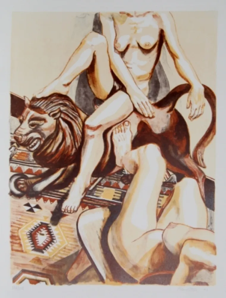 Lithografie Pearlstein - Two Nude Women