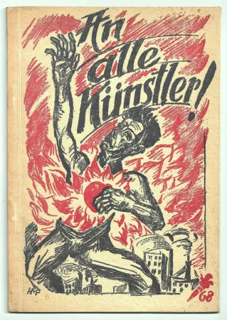 Lithografie Pechstein - An alle Künstler! (To all artists!)