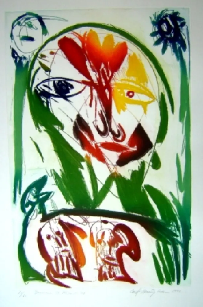 Aquatint Pedersen - Derriere le Miroir