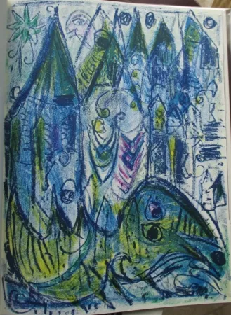 Lithografie Pedersen - Fantasiens Slot (The Palace of Fantasy)