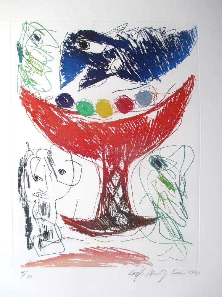Ets En Aquatint Pedersen - Le plus beau cadeau