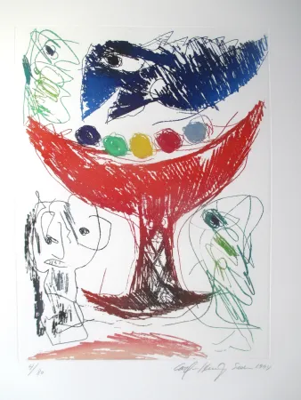 Ets En Aquatint Pedersen - Le plus beau cadeau
