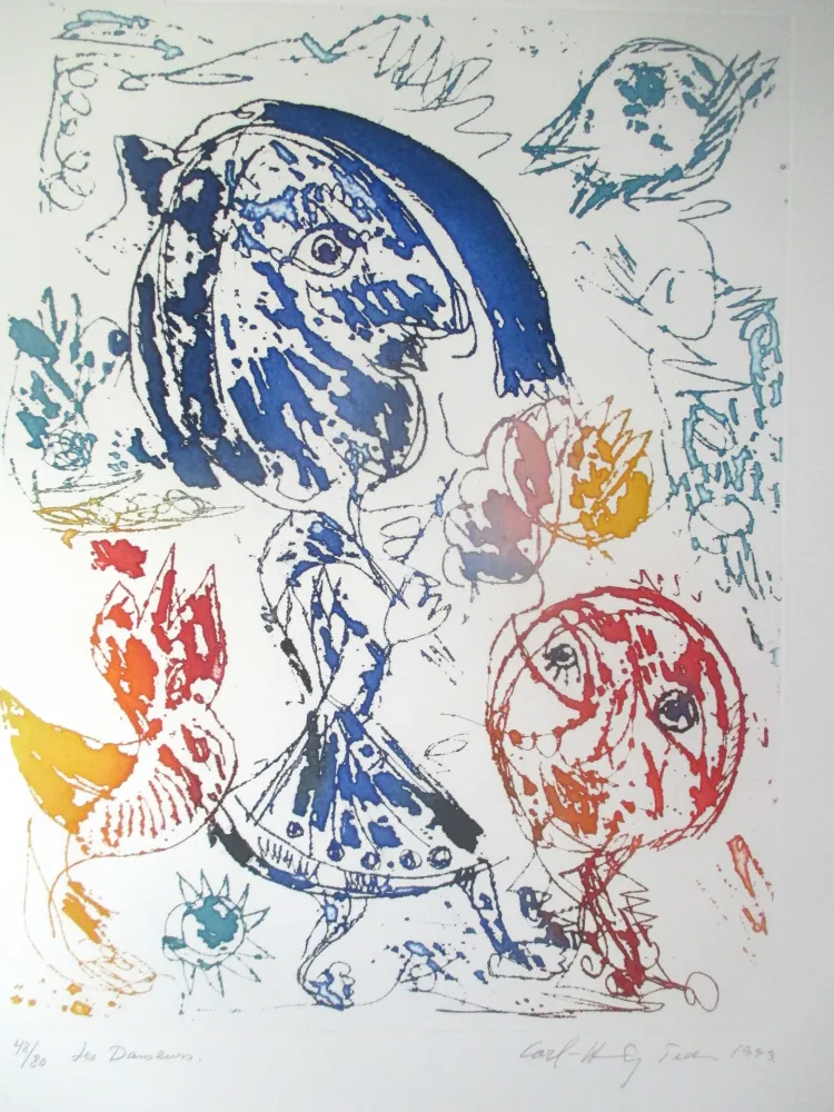 Ets En Aquatint Pedersen - Les Danseurs