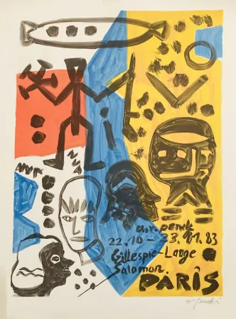Geen Techniek Penck - Expo 83 - Galerie Gillespie Laage. 