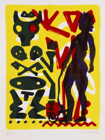 Lithografie Penck - Ohne Titel