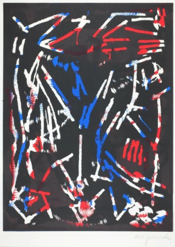 Houtsnede Penck - Olympia