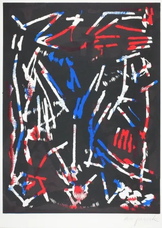 Houtsnede Penck - Olympia