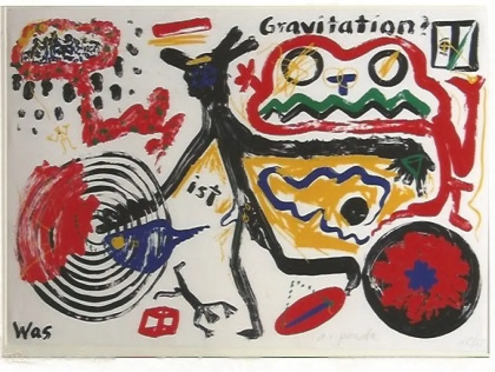 Zeefdruk Penck - Was ist Gravitation