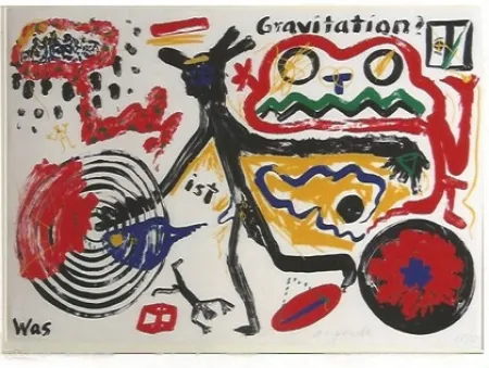 Zeefdruk Penck - Was ist Gravitation