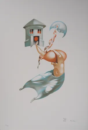 Lithografie Pérahim - L'Alphabet Hébreu : Abondance