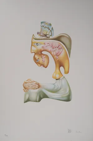 Lithografie Pérahim - L'Alphabet Hébreu : Concorde