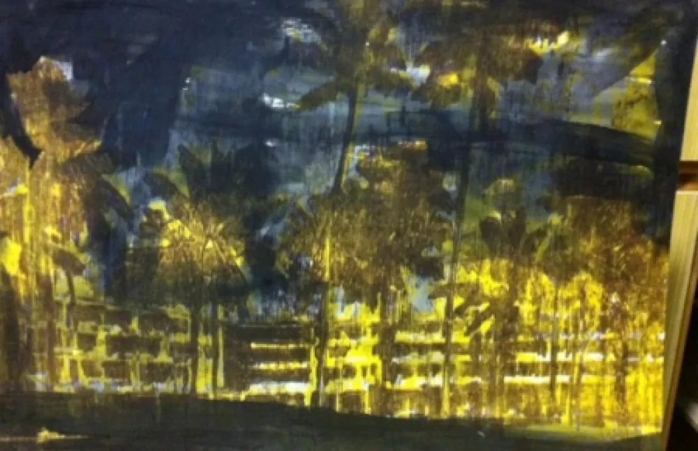 Lithografie Perez - Dorado Hilton, Puerto Rico