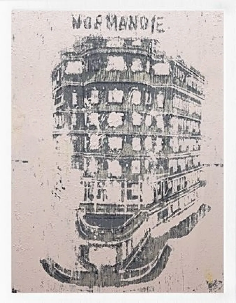 Digitale Print Perez - Normandie (pink)