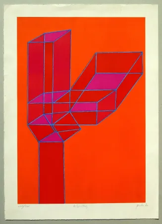 Lithografie Perilli - Composizione